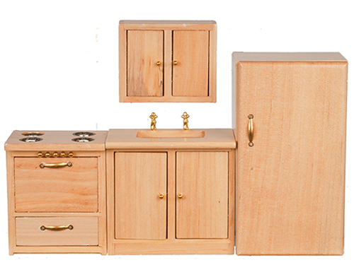 Modern Kitchen Set, Oak